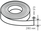 Лента нержавеющая 0,6х280 мм.  12Х18Н10Т нагартованная, мягкая