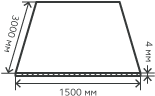 Лист нержавеющий  4х1500х3000 мм.  AISI 201 (12Х15Г9НД) холоднокатаный,  матовый