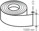 Рулон нержавеющий 0,5х1000 мм.  AISI 430 (12Х17) холоднокатаный,  зеркальный